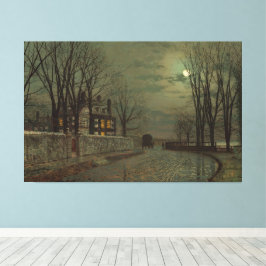 John Atkinson Grimshaw - Vägens krök Canvastryck