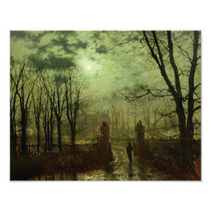 John Atkinson Grimshaw - Vid parken Grind Fototryck