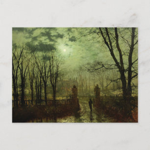 John Atkinson Grimshaw - Vid parken Grind Vykort