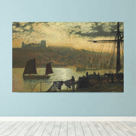 John Atkinson Grimshaw - Whitby Abbey And Church Canvastryck