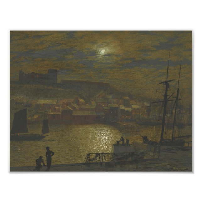 John Atkinson Grimshaw - Whitby från Scotch Head Fototryck (Framsidan)