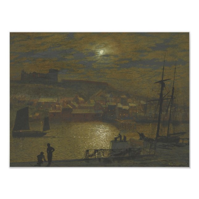 John Atkinson Grimshaw - Whitby från Scotch Head Fototryck (Framsidan)