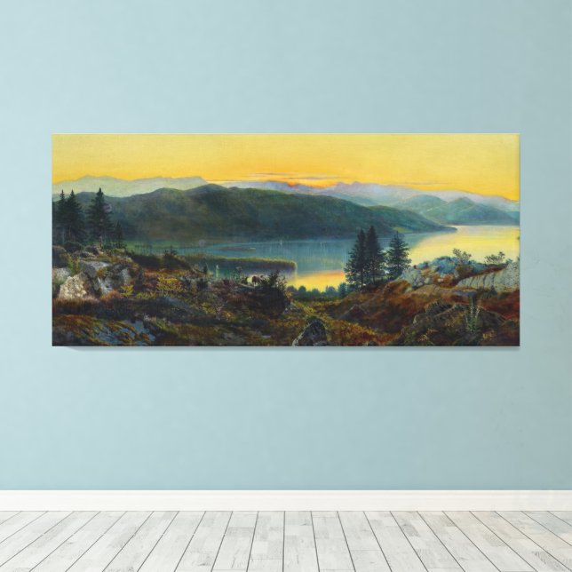 John Atkinson Grimshaw - Windermere  Canvastryck (Insitu (trägolv))