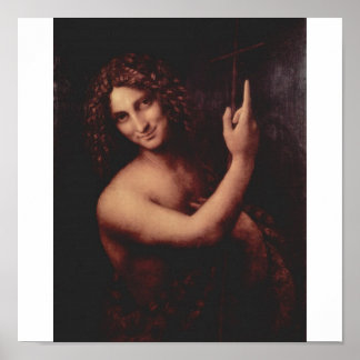 John Baptist av Leonardo Da Vinci c. 1513-1516 Poster