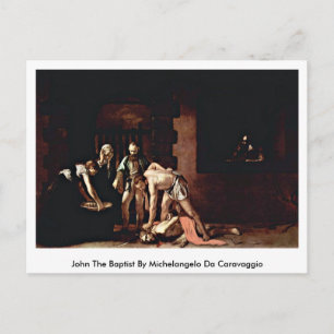John Baptist av Michelangelo Da Caravaggio Vykort
