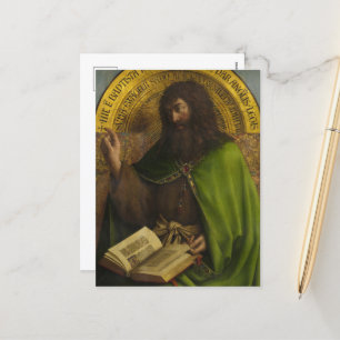 John Baptist, The Gent Altarbit av van Eyck Helg Vykort