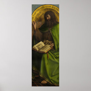 John Baptist, The Gent Altarbit av van Eyck Poster