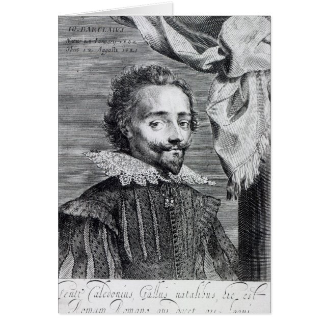 John Barclay, c.1623 Hälsningskort (Framsidan)