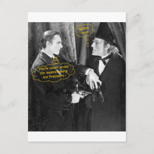 John Barrymore och Gustav von Seyffertitz Sherlock Vykort
