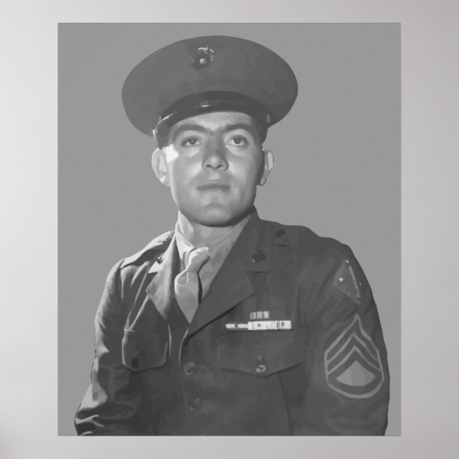 John Basilone - Medal of Honor Recipient Poster (Framsidan)