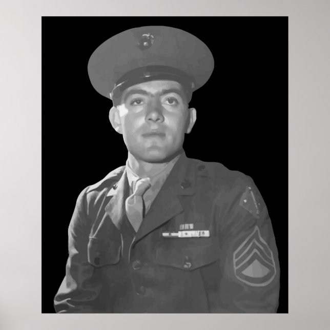 John Basilone - Medal of Honor Recipient Poster (Framsidan)