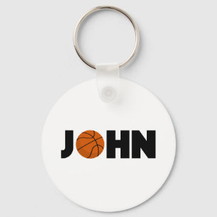 John Basketball Nyckelring