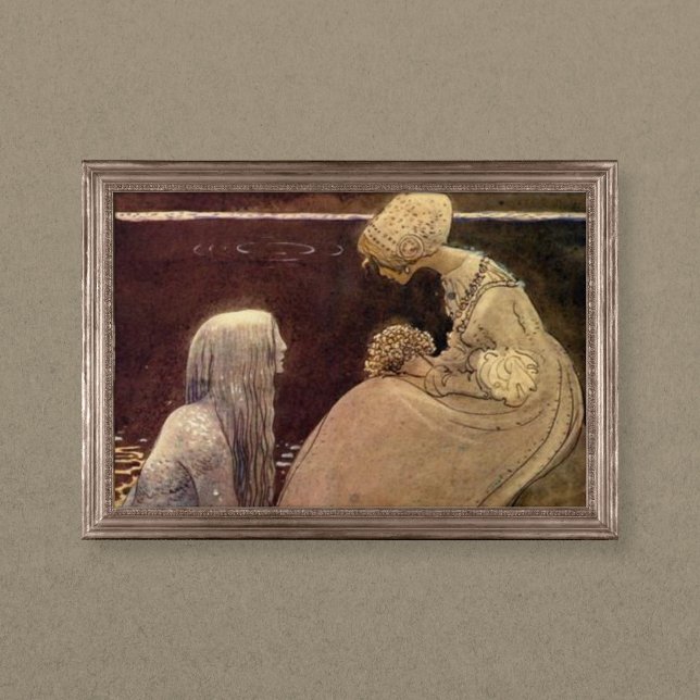 John Bauer Agneta och Sjö Kung Poster (Skapare uppladdad)