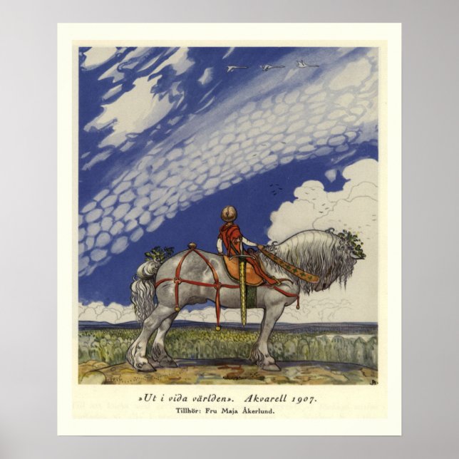 John Bauer är på väg in i världen Poster (Framsidan)