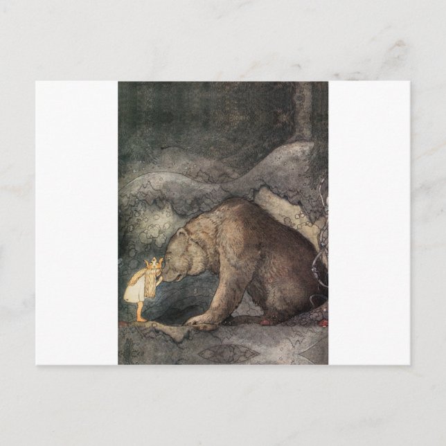 John Bauer - Bellas Äventyr Vykort (Framsida)