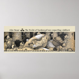 John Bauer Domberget Troll förväntar sig gäster CC Poster