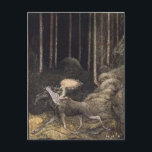 John Bauer - Elk Cotton Vykort<br><div class="desc">John Bauer vintage art-vykort</div>