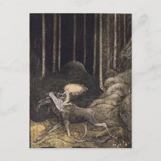 John Bauer - Elk Cotton Vykort