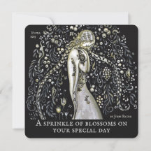 John Bauer Flora Decorative blommor Birthday-kort
