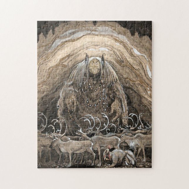 John Bauer - Gnomes och Troll Pussel (Vertikal)