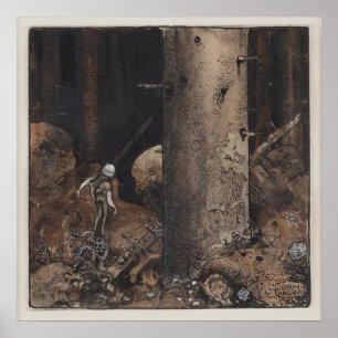 John Bauer - I den bedrägliga skogen Poster