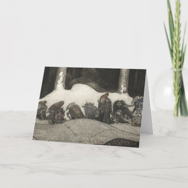 John Bauer - i julnatten Helgkort (Framsida)