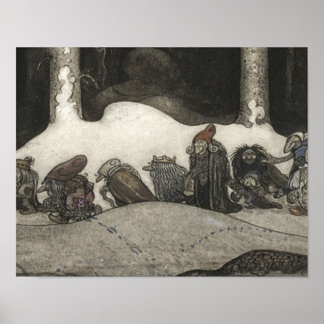 John Bauer - In the Christmas Night Poster (Framsidan)