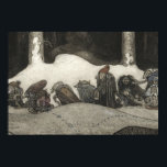 John Bauer - In the Christmas Night Poster<br><div class="desc">In the Christmas Night by John Bauer,  1913. Ink and watercolor.</div>