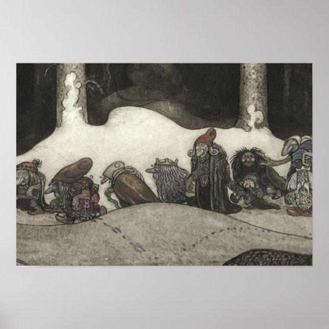 John Bauer - In the Christmas Night Poster (Framsidan)