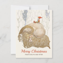 John Bauer Julbocken Julbocken julkort Magnetisk Inbjudningskort