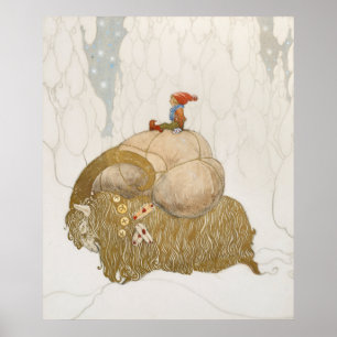 John Bauer - Julbocken Poster