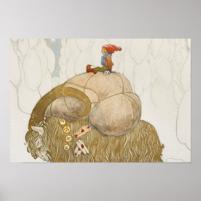 John Bauer - Julen Goat Poster (Framsidan)