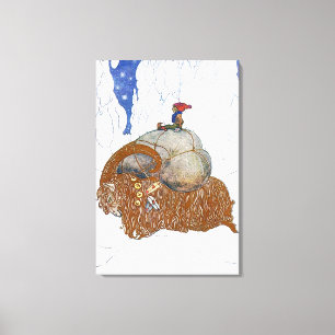 John Bauer Julen Goat Scandinavian Canvastryck