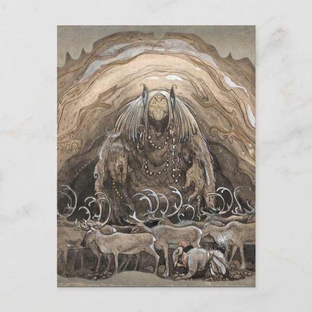 John Bauer Nilas erbjudande CC0511 Postcard Vykort (Framsida)