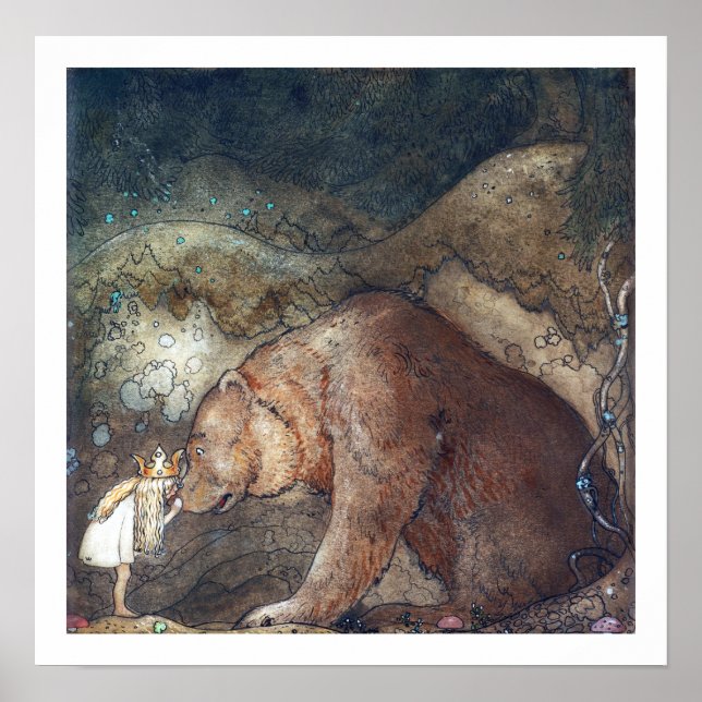 John Bauer Poor Little Basse Poster (Framsidan)