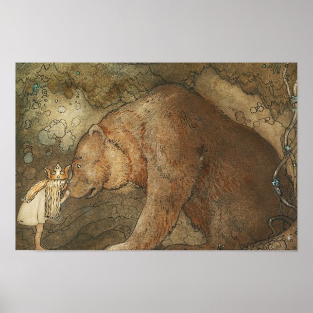 John Bauer - Poor Little Basse Poster (Framsidan)