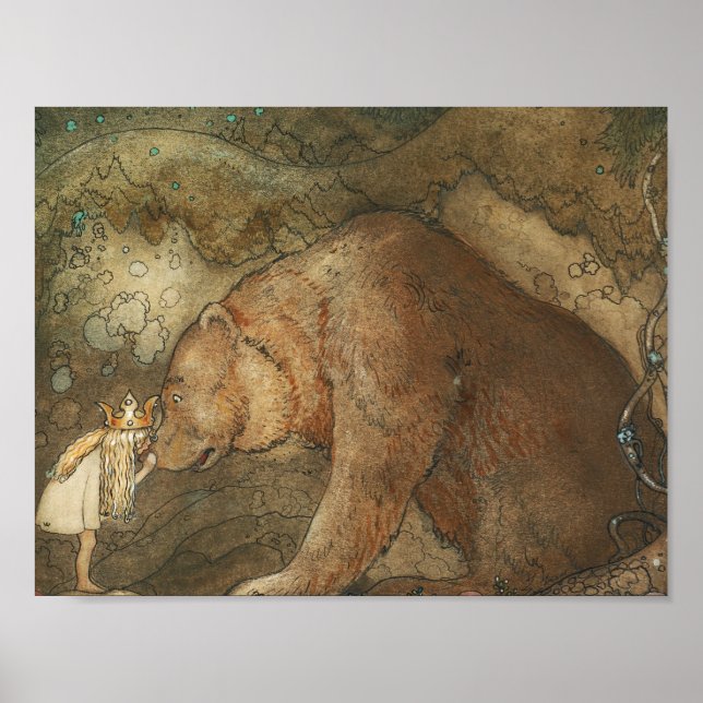 John Bauer - Poor Little Basse Poster (Framsidan)