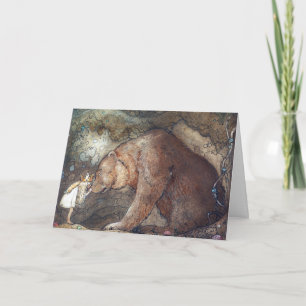 John Bauer Poor Little Basse Poster Kort