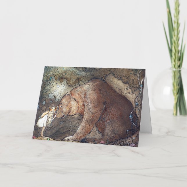 John Bauer Poor Little Basse Poster Kort (Framsida)