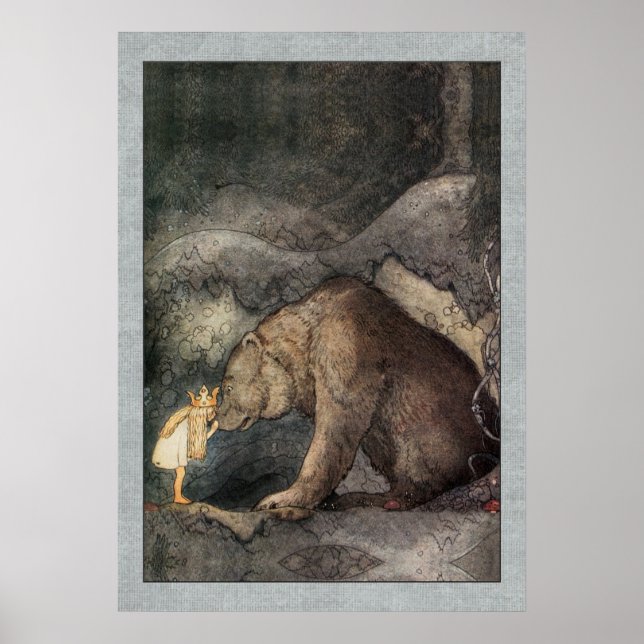 John Bauer Princess Bellas Golden Äventyr Poster (Framsidan)