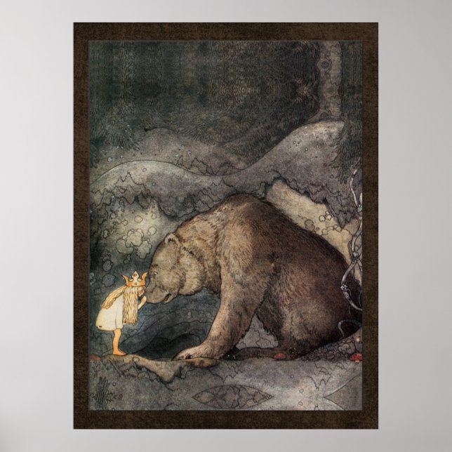 John Bauer Princess Bellas Golden Äventyr Poster (Framsidan)