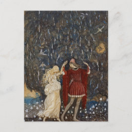 John Bauer Princess och Prince Vintage Art Vykort