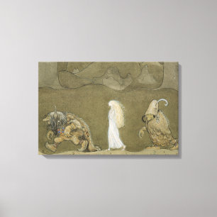 John Bauer - princessen och trollen Canvastryck