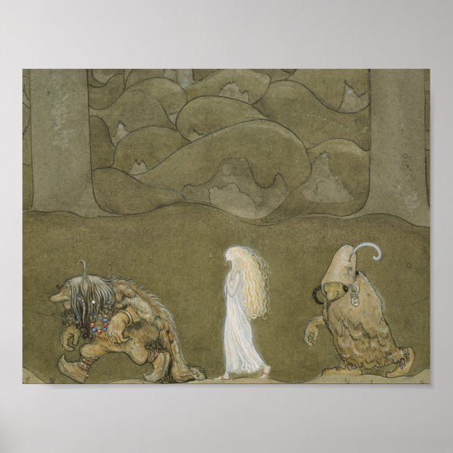 John Bauer - Prinsessan och Troll Poster (Framsidan)