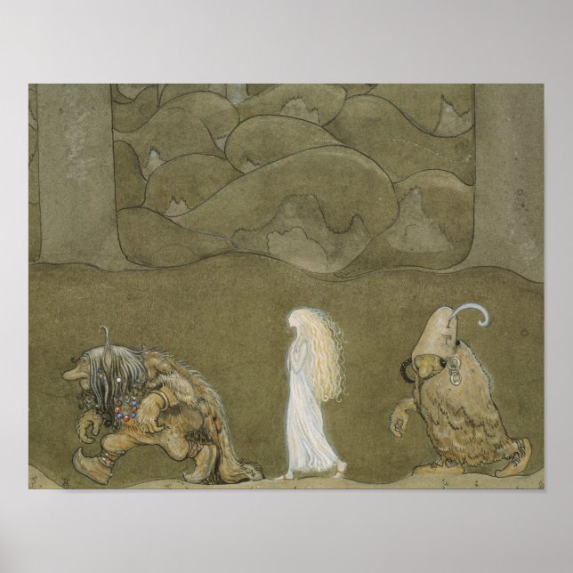 John Bauer - Prinsessan och Troll Poster (Framsidan)