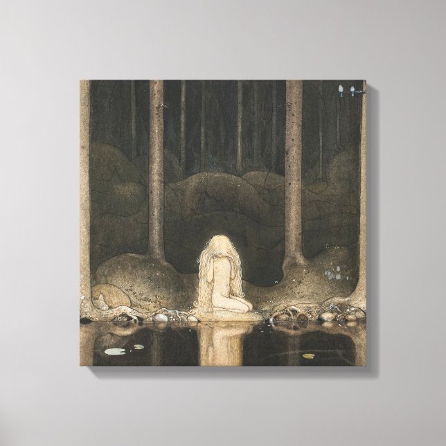 John Bauer stora Tuvstarr CC0247 Canvastryck (Framsida)