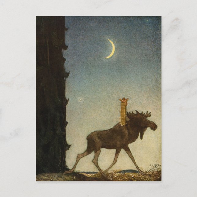 John Bauer - Tavstarr på Skutt Vykort (Framsida)