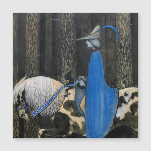 John Bauer The Blue Cloak Circa 1913 magnetiskt ko