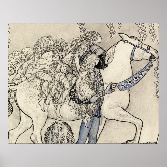 John Bauer - The Horse He Led på biten Poster (Framsidan)