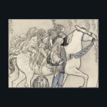 John Bauer - The Horse He Led på biten Vykort<br><div class="desc">Horsen som han ledde i biten av John Bauer,  1908. Vattenfärg,  bläck och penna.</div>